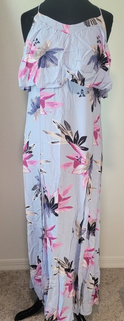 ONeill Milly Floral Halter Maxi Dress Small EUC